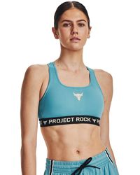 Under Armour - Project Rock Crossback Training Ground Sports Bra - Lyst