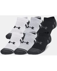 Under Armour - Performance Tech No Show Uniseks Sokken – 6 Paar Mod Grijs Mod Grijs Jet Grijs - Lyst