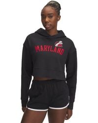 Under Armour - Ua Rival Fleece Collegiate Cropped Hoodie - Lyst