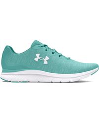 Under Armour - Charged impulse 3 laufschuhe aus strickgewebe für radial turquoise / radial turquoise / weiß 40.5 - Lyst