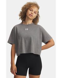 Under Armour - Rival Boxy Wash T-Shirt Clay - Lyst
