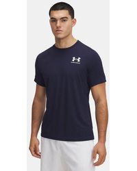 Under Armour - Heatgear Fitted Short Sleeve Midnight - Lyst