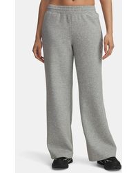 Under Armour - Unstoppable Fleece Lange Broek Voor Mod Grijs Zwart - Lyst