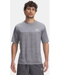 Under Armour - Herenshirt Tech Utility Met Korte Mouwen Staal Wit - Lyst