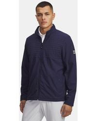 Under Armour - Parte De Arriba Con Cremallera Completa Drive Pro Para Hombre Midnight Marino Negro - Lyst