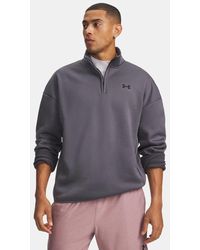 Under Armour - Armour Fleece ¼ Zip Castlerock - Lyst
