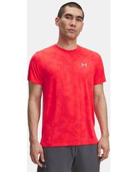 Under Armour - Launch Camo Short Sleeve Racer Reflective - Lyst
