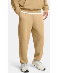 Under Armour - Icon Heavyweight Fleece Wash Oversized Pants Camel - Lyst