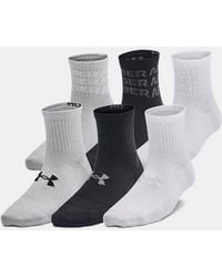 Under Armour - Essential Kids' 6-Pack Q Rter Socks Mod - Lyst