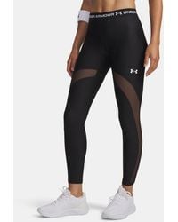 Under Armour - Heatgear Mesh Dameslegging Ultimate Zwart Wit - Lyst