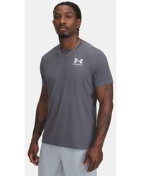 Under Armour - Heatgear Fitted Short Sleeve Castlerock - Lyst