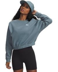 Under Armour - Ua Rival Fleece Piped Crew - Lyst