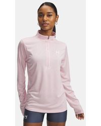 Under Armour - Damen Tech Twist Mit ½-Zip Prime Weiß - Lyst