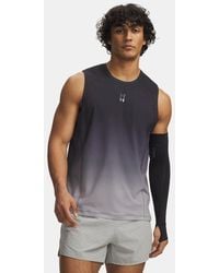 Under Armour - Halo Run Tank Anthracite Reflective - Lyst