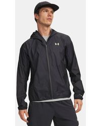 Under Armour - Explor Trail Run Rain Jacket Anthracite Fade - Lyst