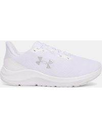 Under Armour - Chaussure De Course Pursuit 4 Pour Femme Metallique Argent - Lyst