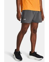 Under Armour - Shorts Launch Da 13 Cm (5" Da Uomo Castlerock Castlerock Riflettente - Lyst