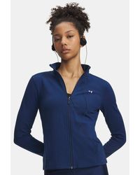 Under Armour - Maglia Motion Full Zip Da Donna Neroout Marino Bianco - Lyst