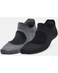 Under Armour - Breathe Balance 2-Pack Socks Pitch Jet - Lyst