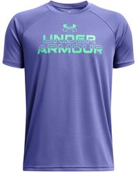 Under Armour - Camiseta de manga corta techTM split wordmark - Lyst