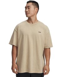 Under Armour - Ua Heavyweight Logo Wash Oversized Short Sleeve - Lyst