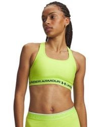 Under Armour - Crossback Mid Sports Bra - Lyst