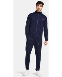 Under Armour - Rival Knit Tracksuit Midnight Downpour Downpour - Lyst