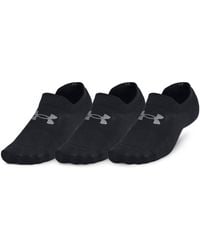 Under Armour - Essential 3-pack Ultra Low Tab Socks - Lyst