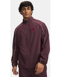 Under Armour - Terrace Woven Jacket Claret Ultimate Ultimate - Lyst