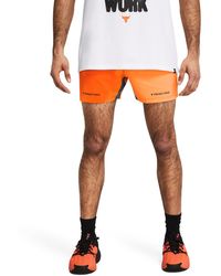 Under Armour - Project Rock Ultimate 5" Training Printed Shorts - Lyst