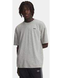 Under Armour - Ua Heavyweight Logo Wash Oversized Short Sleeve - Lyst