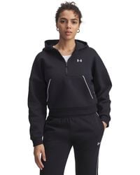 Under Armour - Ua Rival Fleece Piped 1⁄2 Zip Hoodie - Lyst