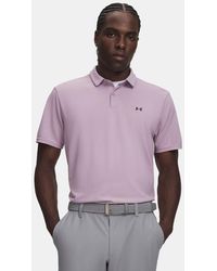 Under Armour - Tee To Pique Polo Mauve - Lyst