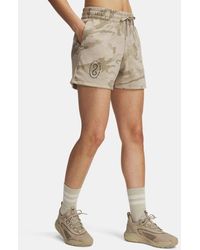 Under Armour - Project Rock Terry Shorts City Khaki - Lyst