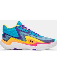 Under Armour - Spawn 7 Mid Basketball Shoes Capri Campus Dark - Lyst