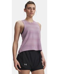 Under Armour - Velociti Singlet Mauve Reflective - Lyst