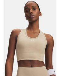 Under Armour - Vanish Seamless Mid Sports Bra City Khaki Summit - Lyst
