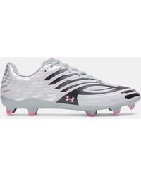Under Armour - Shadow Select 4 Fg Soccer Cleats Steel Metallic - Lyst