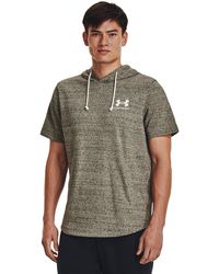 Under Armour - Ua Rival Terry Short Sleeve Hoodie - Lyst