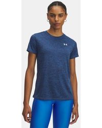 Under Armour - Tech Twist
Kurzarm-Oberteil Für Damen Atlantis Weiß - Lyst