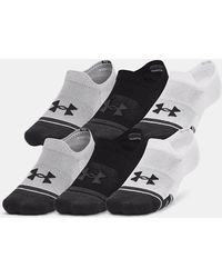 Under Armour - Performance Tech Ultra Low 3-Pack Tab Socks Mod Jet - Lyst
