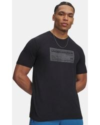 Under Armour - Box Wordmark Label Short Sleeve Castlerock - Lyst