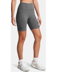 Under Armour - Pantalón Corto De 18 Cm (7" Rival Para Mujer Castlerock Negro - Lyst
