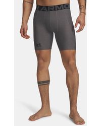 Under Armour - Heatgear 6" Compression Shorts Carbon Heather - Lyst