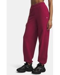 Under Armour - Icon Fleece Gym Pants Claret - Lyst