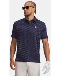 Under Armour - Playoff 3.0 Printed Polo Midnight - Lyst