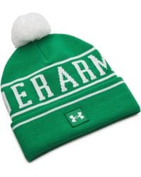 Under Armour - Halftime Pom Beanie Team Kelly - Lyst