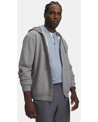 Under Armour - Ua Rival Fleece Full-zip Hoodie - Lyst