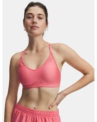 Under Armour - Crossback Low Sports Bra Bittersweet Posh - Lyst