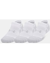 Under Armour - Ua Performance Tech Pro 3-pack No Show Socks - Lyst
